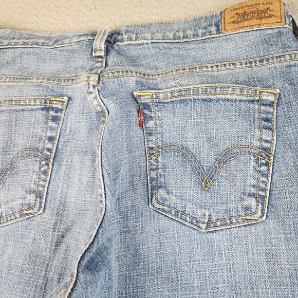 Levi's Jeans Womens Size 8 Curvy Bootcut Mid Rise 515 Stretch Blue Denim Ladies - Picture 10 of 12